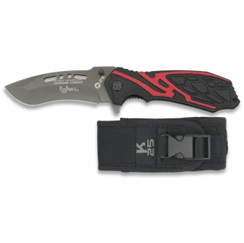 Bojový nůž Nůž K25 FOS Black-Red / 9.1cm