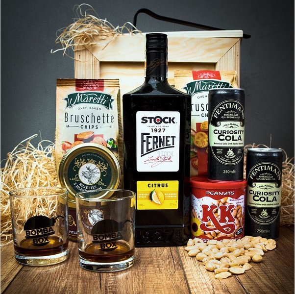 Dárková bedna s páčidlem pro muže Fernet Stock Citrus