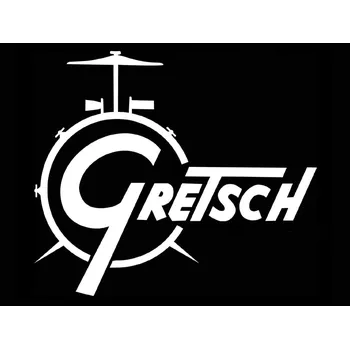Blána LOGO GRETSCH samolepící,bílé 60712