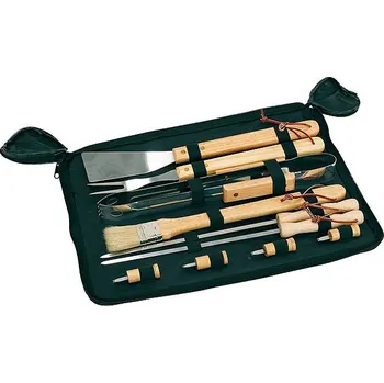 Příbor Vysoce kvalitní nerezové grilovací příbory FRIED, dřevo