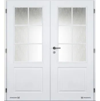 Interiérové dveře Dveře interiérové DOORNITE 145 cm Aulida BÍLÉ PÓR dvoukřídlé