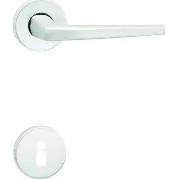 Dveřní kování Hliníkové kování Cobra klika UNIVERSAL - R stříbrný elox