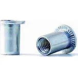 BRALO Nýtovací matice PLOCHÁ HLAVA hladké tělo pozink ZNB Varianta: MATICOVÝ NÝT M8 PH OCEL A3K