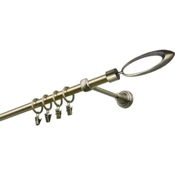 Garnýž kovová 340 cm jednořadá 19 Venezia mosaz