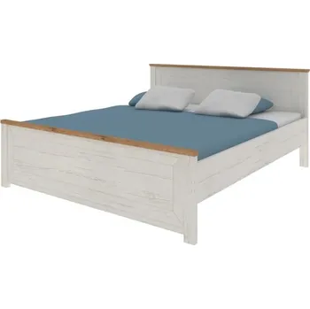 Postel Dřevěná postel Oakland 200x140 Dub artisan/ šedá antracit