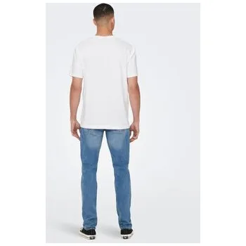 Pánské tričko Only & Sons T-Shirt 22025208 Bílá Regular Fit S