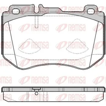 Brzdová destička Sada brzdových destiček, kotoučová brzda REMSA 1591.00