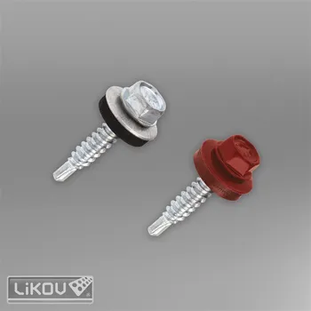 Vrut LIKOV Samovrtný vrut s podložkou EPDM typ WSBP pr. 4,8mm, délka 19mm