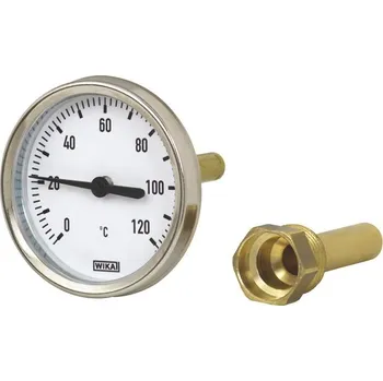 WIKA - Ursula Wiegand Ges.m.b.H. teploměr A46.20.080 0/120°C, l1=60mm, jímka mosaz G1/2B, pouzdro pozink.plech
