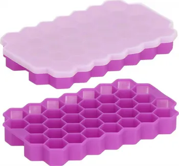 Tvořítko na led Springos Frozen silikonová forma na led 20 x 12 x 2,5 cm fialová