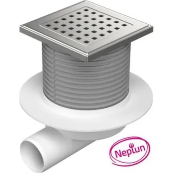Odvodňovací žlab Vpusť podlahová boční NEPTUN D50mm ENPRO nerez mřížka,rámeček