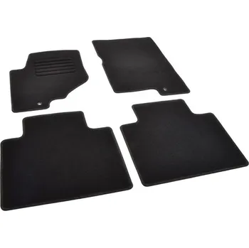 autokoberec Autokoberce textilní přesné černé / černé obšití - Ssangyong Musso (Typ Q200) (2018-2023) 5-sedadel