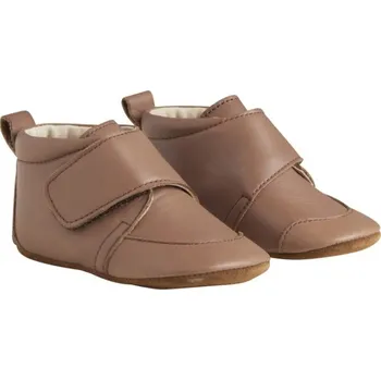 Capáčky EN FANT Kožené bačkůrky na suchý zip Portabella 25 EU