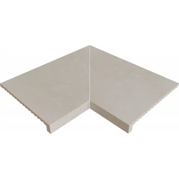 Dlažba Rosa Gres Keramický bazénový lem MISTERY White vnitřní roh pravoúhlý, cena za 1ks