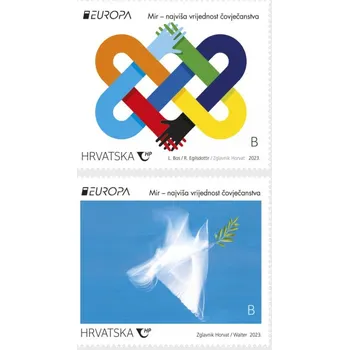 Poštovní známka (2023) MiNr. **- Chorvatsko - EUROPA - Mír