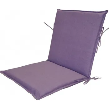 Podsedák Polstr na zahradní křeslo UNI s nízkým opěradlem - látka fialový melír