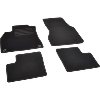 autokoberec Autokoberce textilní přesné černé / černé obšití - Smart ForFour II (Typ W453) (2014-2021) 5-sedadel