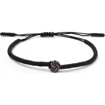 Náramek Tibetský náramek pro štěstí - BLACK KNOT