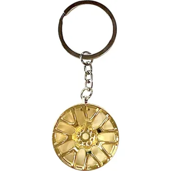 Přívěsek na klíče s disky na auto (zlatá)