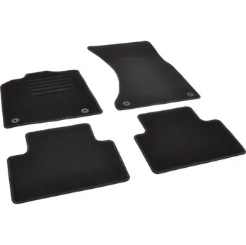 autokoberec Autokoberce textilní přesné černé / černé obšití - Porsche Macan (Typ 95B) (2014-2023) 5-sedadel