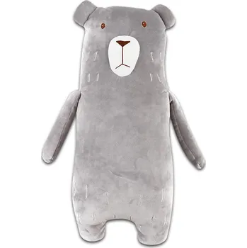 plyšák Tegatex Plyšák - polštářek - Šedý medvěd 53 cm