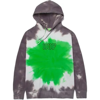 Pánská mikina huf Pánská mikina high tie dye po hoodie huf green