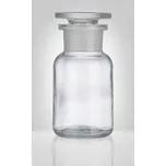 Dóza-prachovnice 100ml-kul.čirá, zabr.víko, sklo