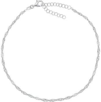 Řetízek Brilio Silver Nadčasový stříbrný řetízek na nohu Lambáda ANK102W + 2 měsíce na vrácení zboží