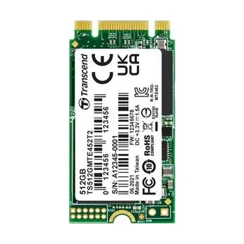 SSD disk TRANSCEND MTE452T2 512GB 3K P/E SSD disk M.2, 2242 PCIe Gen3 x2 NVMe 1.3 (3D TLC), B+M Key, 1700MB/s R, 1250MB/s W