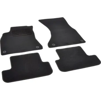 autokoberec Autokoberce textilní přesné černé / černé obšití - Audi A5 (Typ 8T) Coupe (2007-2016) 5-sedadel