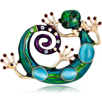 Brož Amparo Miranda® Brož Salamandr 23431 zelený