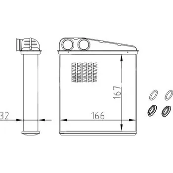 Chladič motoru Ohřívač Clio III 1.5DCI 05- 27140-AX700 HART