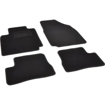 autokoberec Autokoberce textilní přesné černé / černé obšití - Nissan Micra III (Typ K12) (2002-2010) 5-sedadel