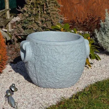 Květináč ROTO KAMNITO M - granit / průměr 370 x 340 mm ROTO KAMNITO M - granit / průměr 370 x 340 mm