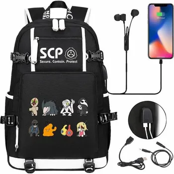 turistický batoh Unisex vodotěsný batoh s USB nabíječkou - 008