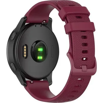 Příslušenství k chytrým hodinkám eses Silikonový rychloupínací řemínek pro Garmin - Vínový, 22 mm