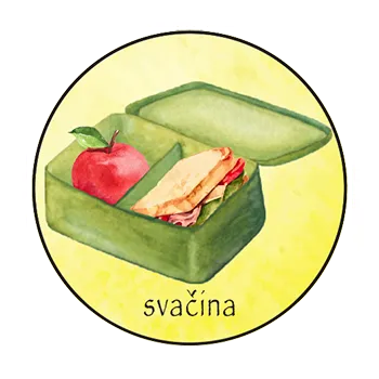 magnetka pro dítě Slon Pamatovák Svačina