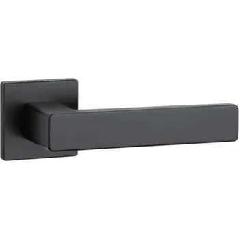 Dveřní kování MP KOVÁNÍ AS - ERICA - HR 7S Provedení: KL/KL. na rozetách (bez spodní rozety), Povrch: BS - černá mat