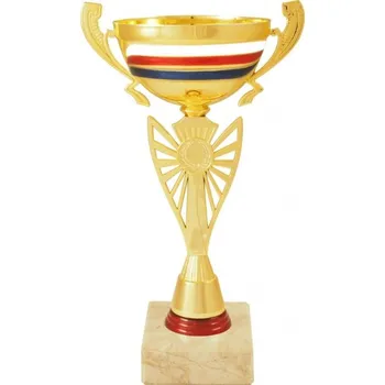 Pohár PET065 Barva: zlato, Výška: 33 cm, Průměr kalichu: 14 cm