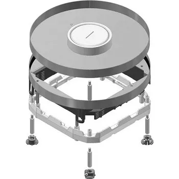 Odvodňovací žlab Víko přístrojové podlahové krabice, kulaté, nerezové - HL DRITWD3