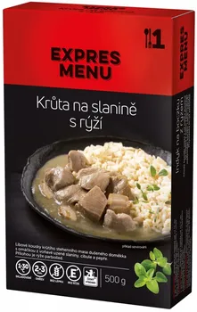 Hotové jídlo EXPRES MENU Krůta na slanině s rýží 500 g