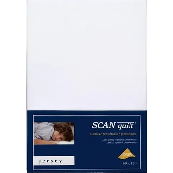 Prostěradlo SCANquilt prostěradlo do postýlky JERSEY ELASTIC LYCRA bílá 60 × 120 cm