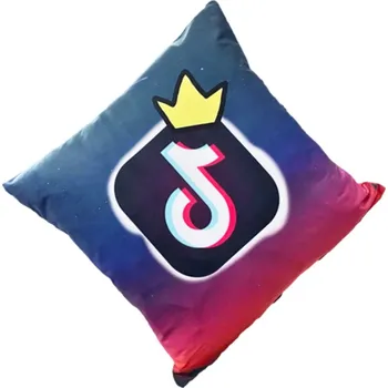 Povlak na dekorativní polštářek Numberoplus Povlak na polštář 40x40cm Tik tok - Modrá