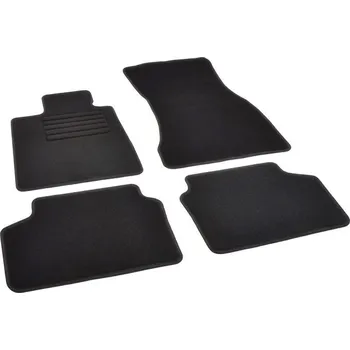 autokoberec Autokoberce textilní přesné černé / černé obšití - BMW 7er (Typ G11) Sedan (2015-2022) 5-sedadel