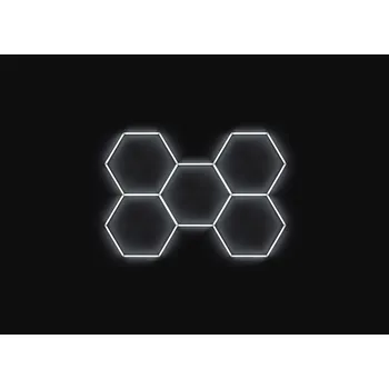 Pracovní světlo ASC Kompletní LED hexagonové světlo, 5 ks 238 x 168 cm, studená bílá 6500 K