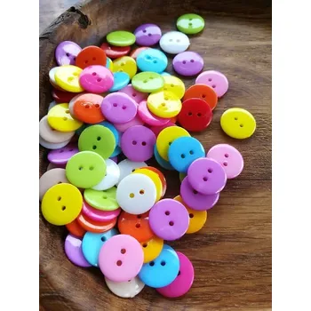 Knoflík Knoflík barevný velikost 28" mix barev