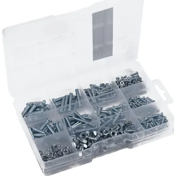 Matice Matice na šrouby CONNEX Sada šroubů a matic M3-M6, pozink, 366 ks