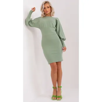 Dámské šaty Šaty RV SK 6079.65 pistácií L