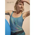 Dámské jednodílné plavky Naturana 73415 zelené Barva: Zelená, Velikost: 80D