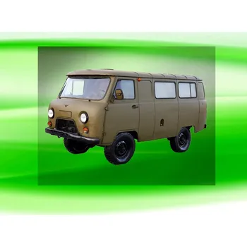 Nášivka UAZ 452 buchanka DTF nažehlovačka 10x6 cm (nažehlovačka s tanky a ARMY technikou)